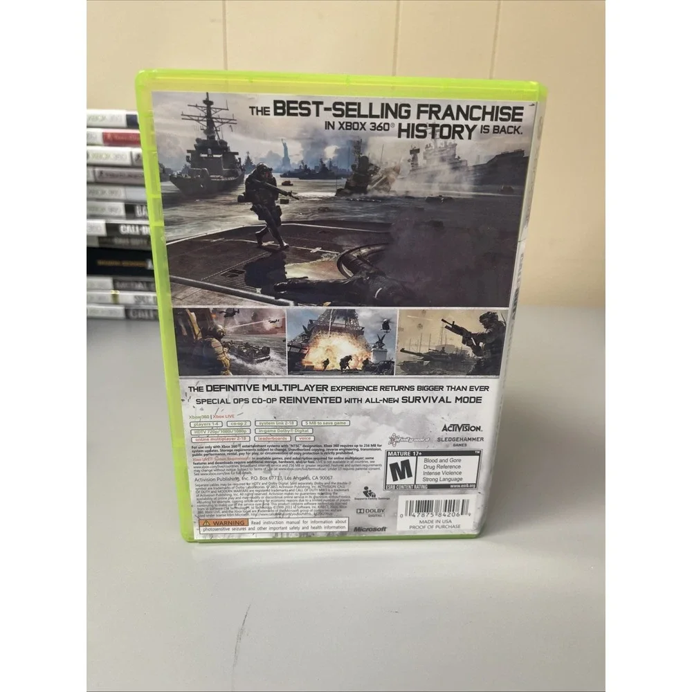 Microsoft Xbox 360 Game Lot - Call of Duty Black Ops Modern Warfare 2 3 4